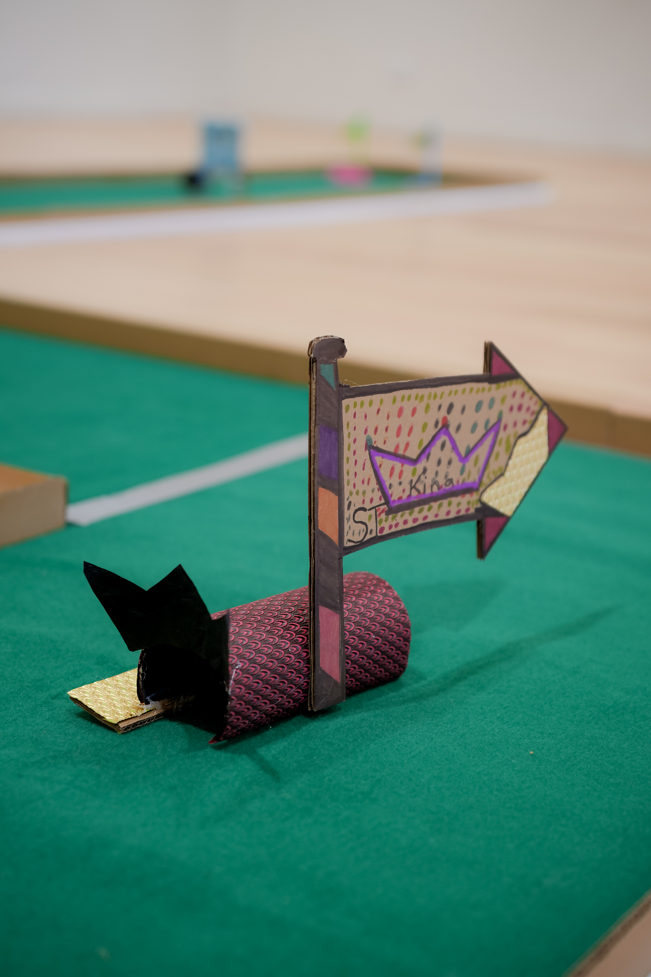Children participating in Put-put golf building workshop-St Marys Art and Games Day